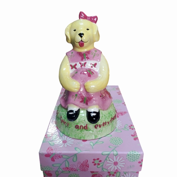 Kelly B Rightsell Designs For Pickles Ceramic Coin Bank Sunny Coin Bank 9" NIB - Picture 3 of 9